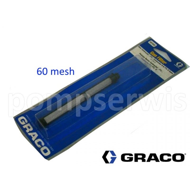287032 GRACO Filtr do pistoletu 60 mesh(czarny): CONTRACTOR, FTX, XTR. (84212980 US)