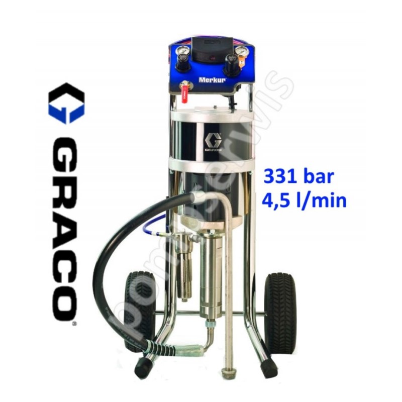 G48C01 Zestaw do natrysku hydrodynamicznego Merkur 48:1 na wózku