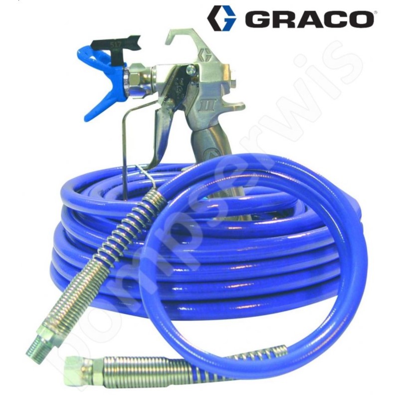 Pistolet Contr. z wężem 1/4" 15 mb., oprawą RAC X i dyszą PAA517