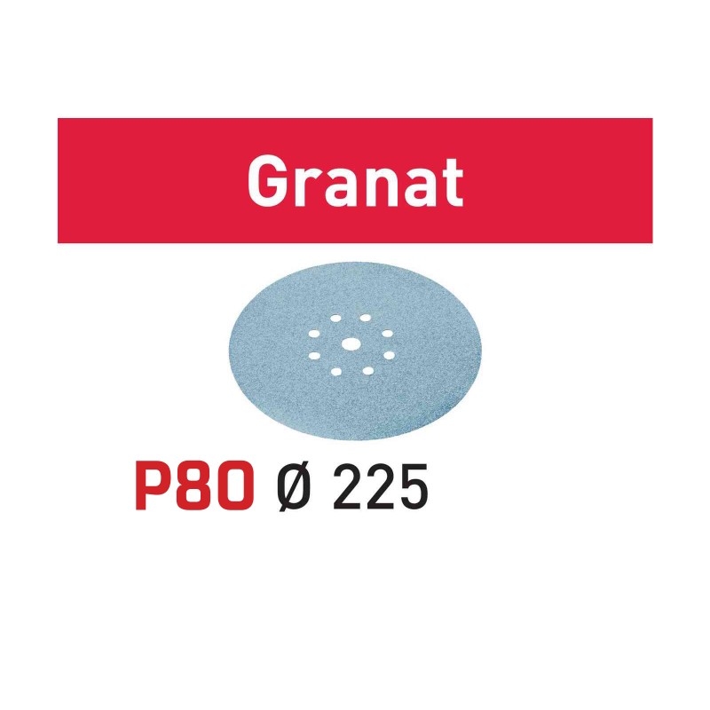 499636 GRANAT Papier ścierny  LHS Ø225  P80 (stary) / 1 szt