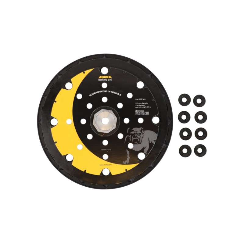 MIW9514312 Mirka Talerz szlifierski nakładka, średnica: 225 mm (8 wkrętów) do LEROS