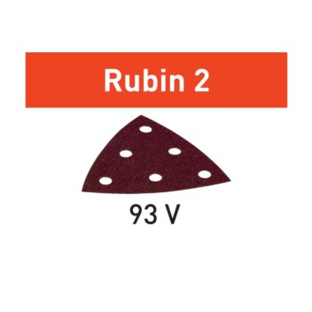 499162 RUBIN 2 Trójkątny arkusz ścierny V93/6, gradacja: P60 / 1szt