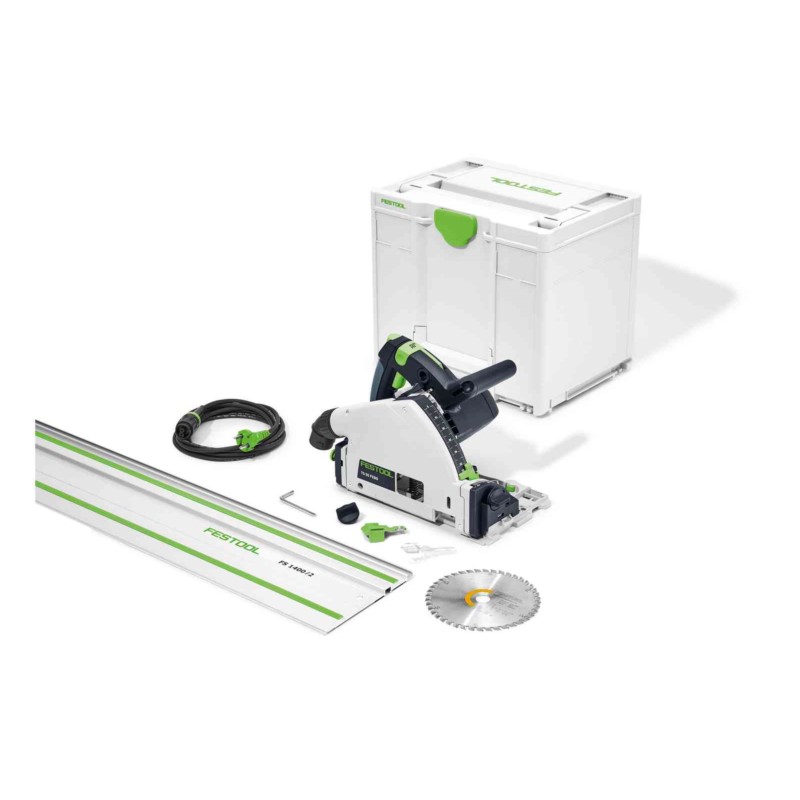 Zestaw Festool:  Zagłębiarka TS 55 FEBQ-Plus + Szyna prowadząca FS 1400/2