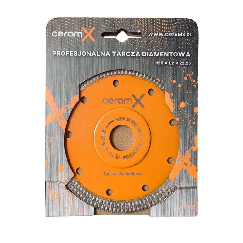 TD125 Ceram-X Tarcza diamentowa Ø125 mm do cięcia gresu