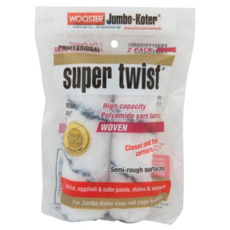 RR306-6 1/2 Wooster® JUMBO-KOTER® SUPER TWIST® 165 X 12 MM, wkład do mini wałka poliamidowego, 2 SZT (6.5 x 1/2)