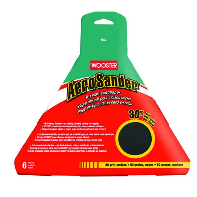 1802 AEROSANDER™ DRYWALL SANDPAPER PAPIER 80 G DO SZLIFIERKI TRÓJKĄTNEJ
