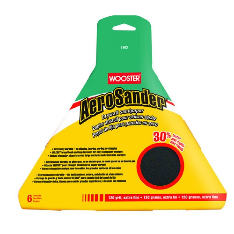 1803 AEROSANDER™ DRYWALL SANDPAPER PAPIER 120 G DO SZLIFIERKI TRÓJKĄTNEJ