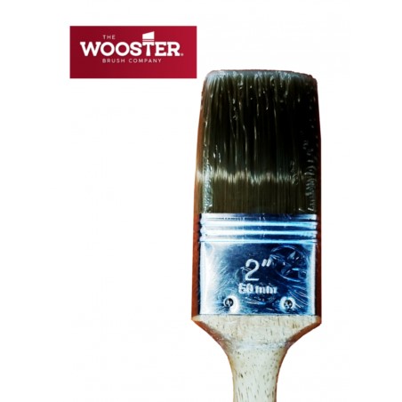 1252-1FIL Wooster® Flatbrush 10th, 1" Pędzel płaski, niebieska końcówka