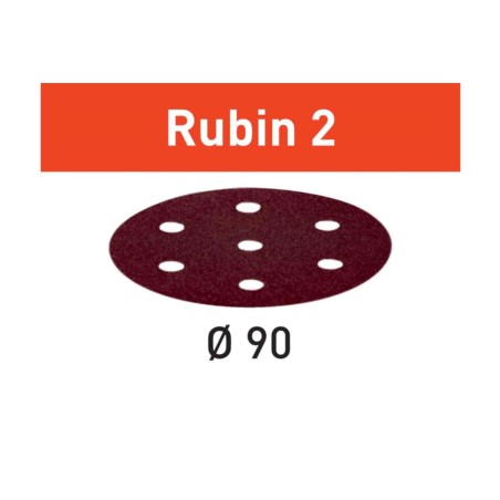 499079 Krążki ścierne Rubin 2 STF D90/6 P80 RU2/50