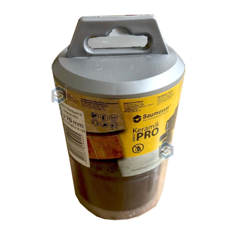 910283018185 Di-Star Wiertło diamentowe do ceramiki i gresu z uchwytem M14, średnica: 70mm, długosć: 30mm DDR-V 70x30xM14