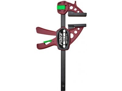 P52625 Ścisk stolarski Quick 125 cm max. siła nacisku 150 kg , ramię 8 cm, szyna 19 x 6,3 mm