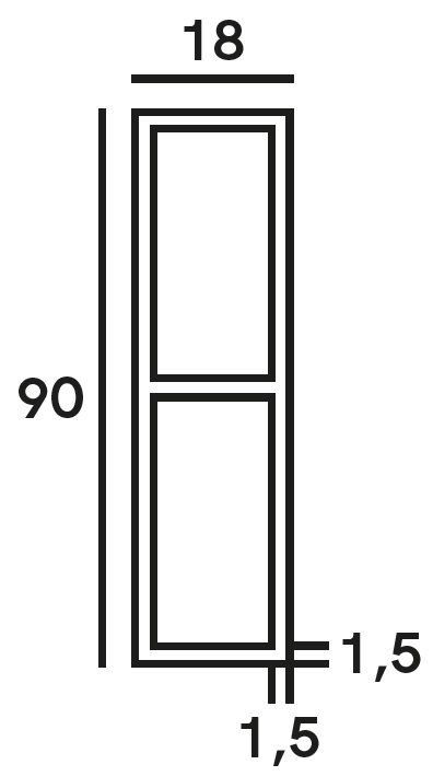 23301 L31 Łata murarska z uchwytami 300 cm
