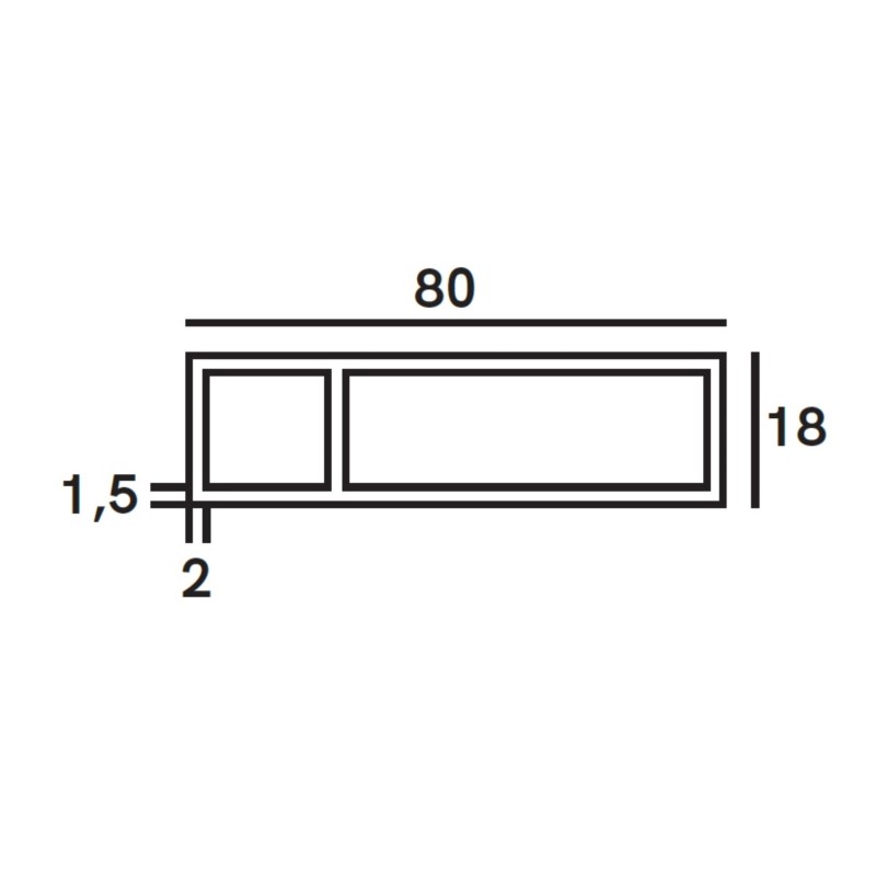86254 LN64 Łata posackarska 250 cm