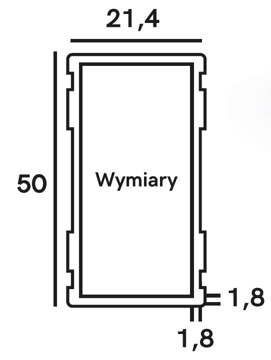 70063 PN03 Poziomnica anodowana srebrna profilowana 60 cm