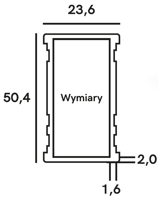 93080 PNM0 poziomica magnetyczna 80 cm