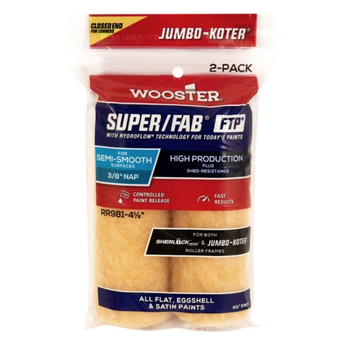 RR981-6 1/2 Wooster® JUMBO KOTER SUPER/FAB® FTP® standard wkład do wałka 3/8" 2 SZT CLOSE END