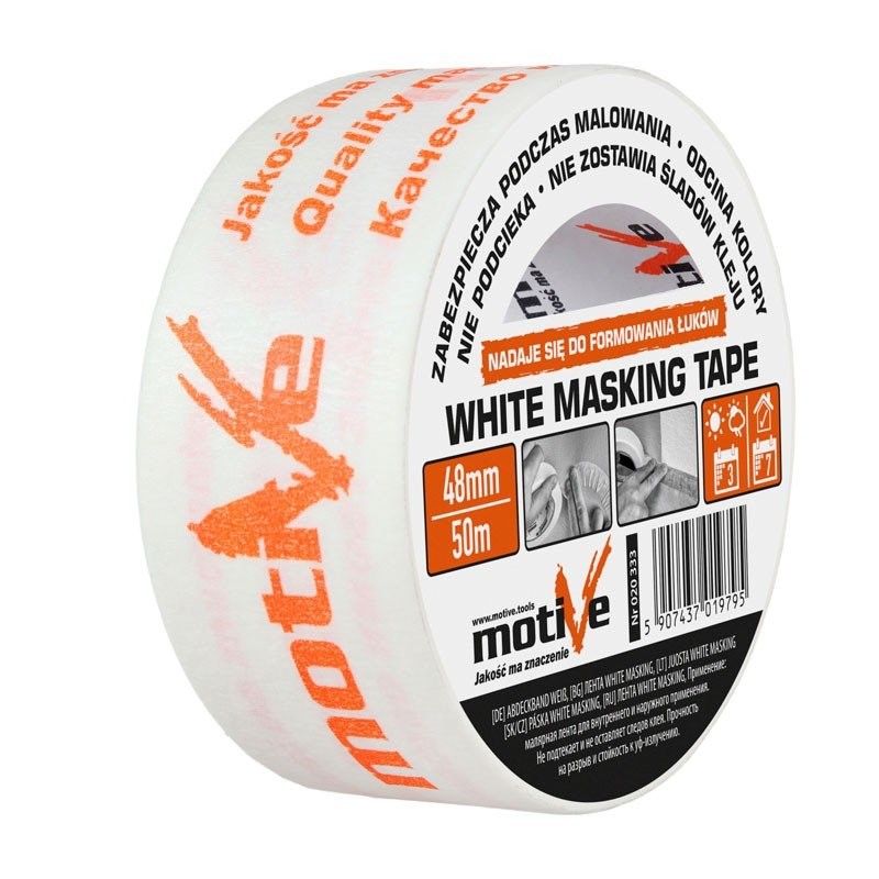 020331 MOTIVE Taśma White masking 30mm/50mb