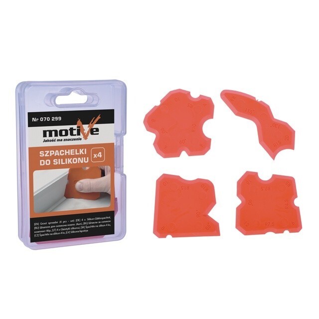 Szpachelki do silikonu kpl.(4szt) Motive