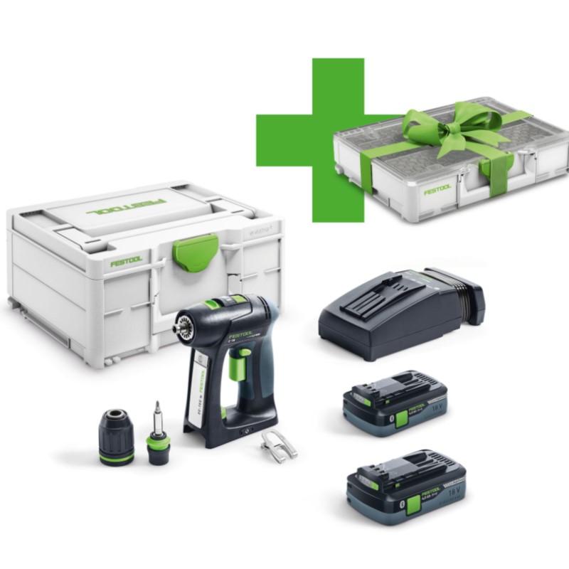 577427 Akumulatorowa wiertarko-wkrętarka C 18 HPC 4,0 I-PLUS Organizer Edition