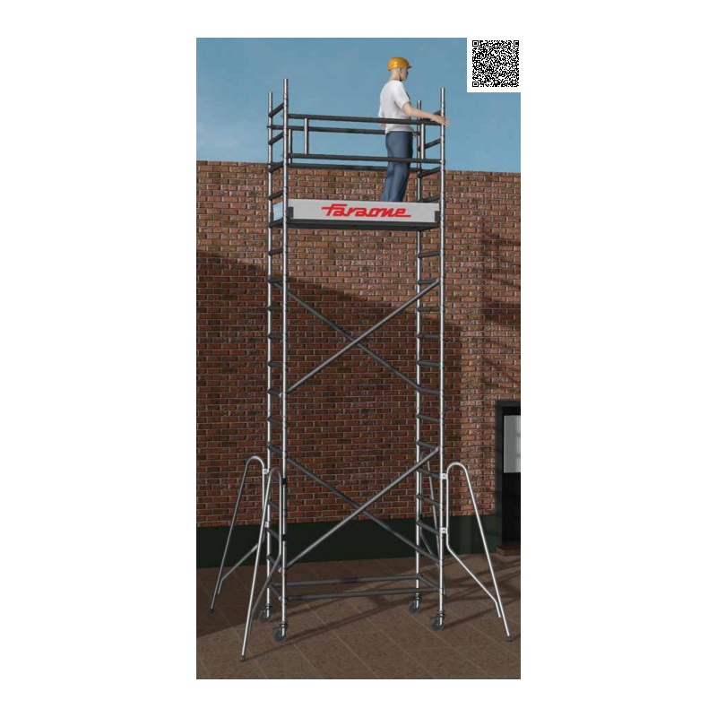 Wieża jezdna TOP FLEX 75 x 160 WYSOKOŚĆ RUSZTOWANIA 3,43 m