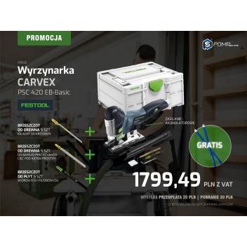 Wyrzynarka akumulatorowa CARVEX PSC 420 EB-Basic w zestawie promocyjnym