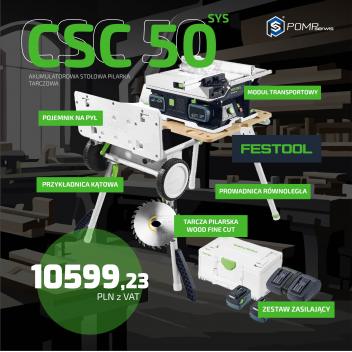 577379 Akumulatorowa stołowa pilarka tarczowa CSC SYS 50 EBI-Set (84659120 DE)